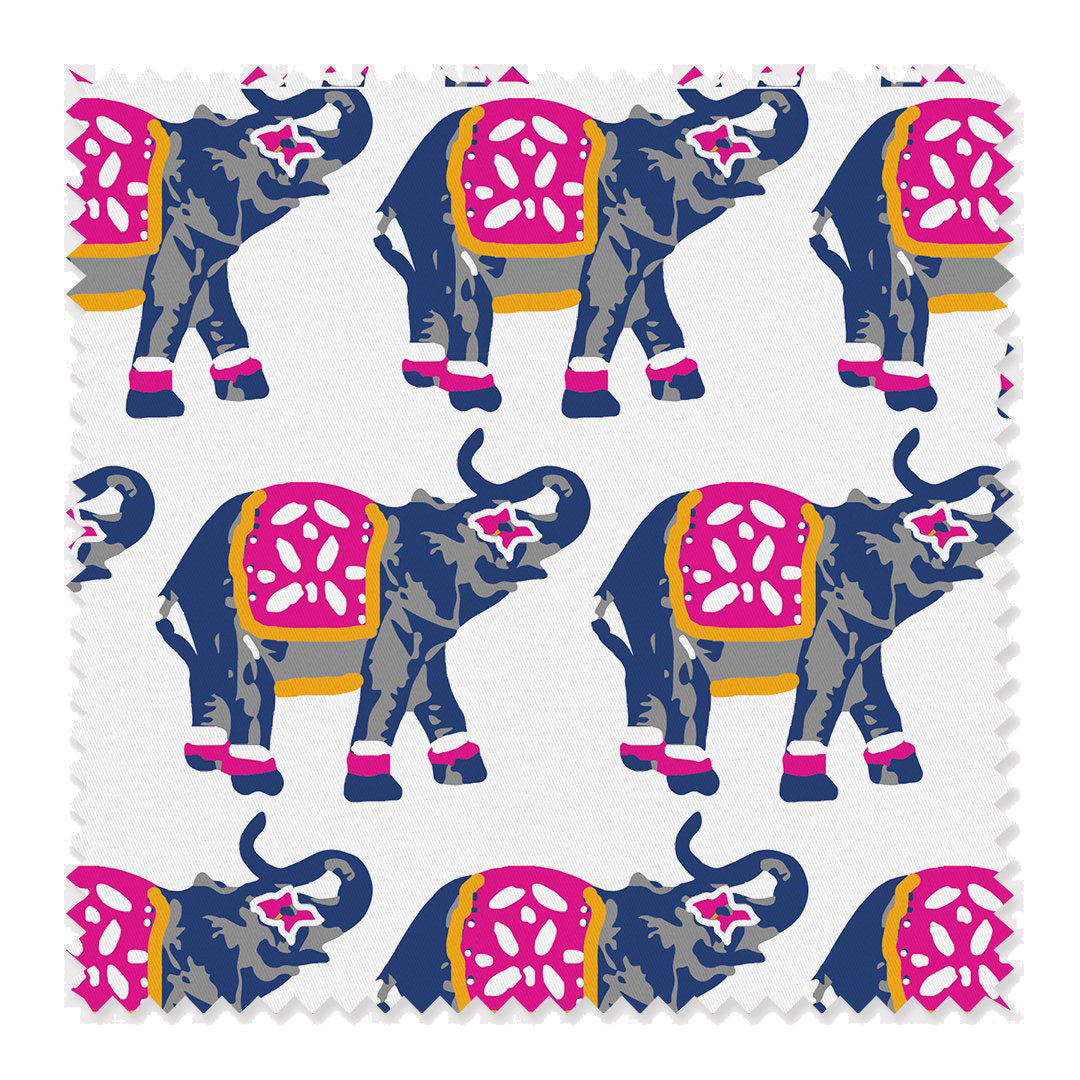 Elephants March Fabric Katie Kime Design