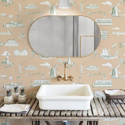 Hamptons Toile Wallpaper Katie Kime Design