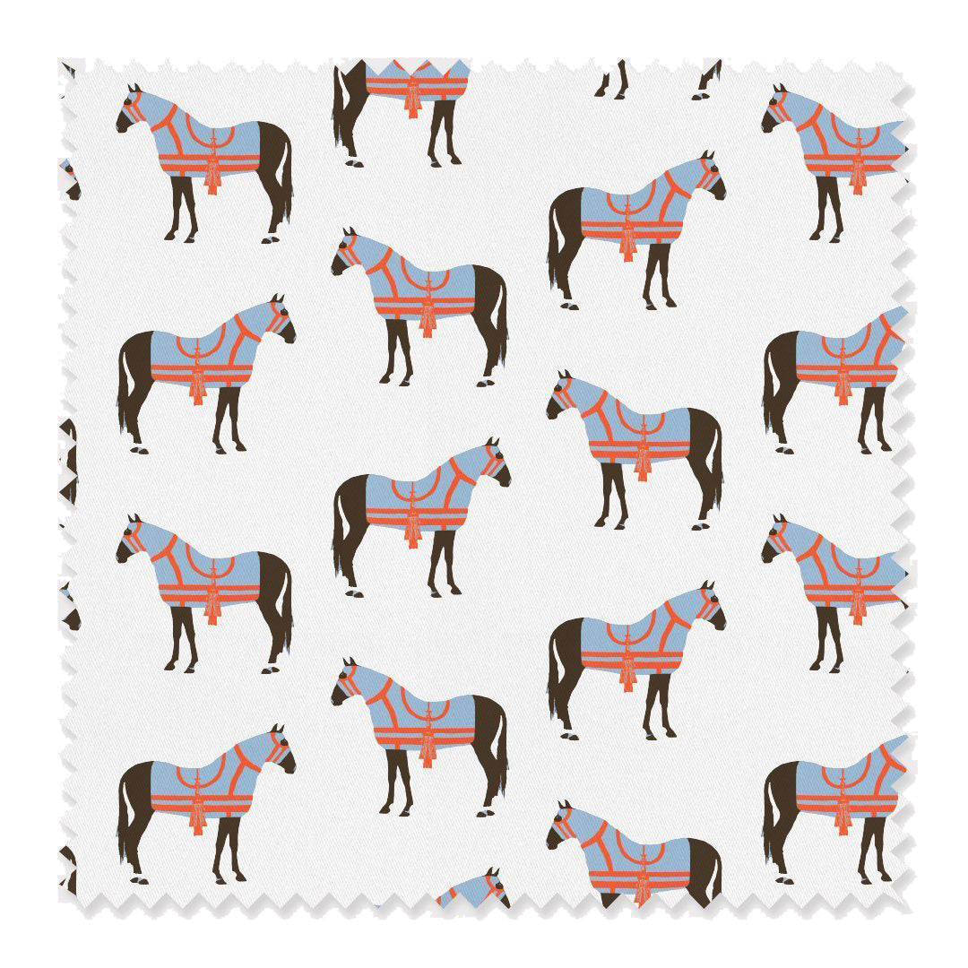 Horse & Tassel Fabric Katie Kime Design