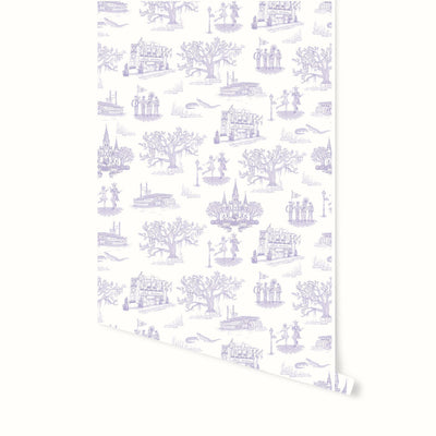 Wallpaper Lavender / Double Roll New Orleans Toile Wallpaper Katie Kime Design