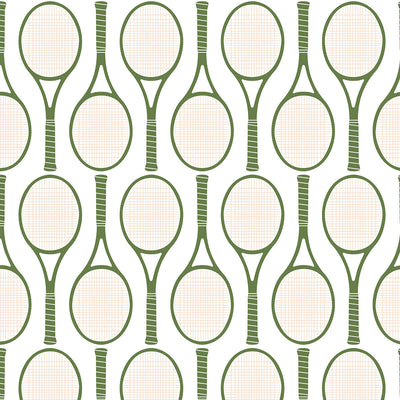 Tennis Racket Wallpaper Katie Kime Design
