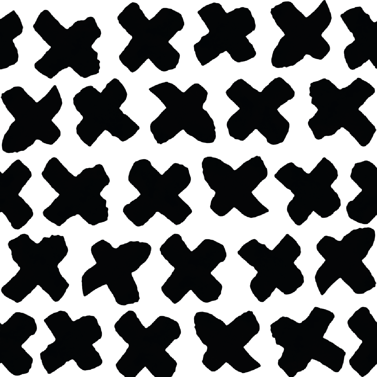Wallpaper Double Roll / Black X's Wallpaper Katie Kime Design