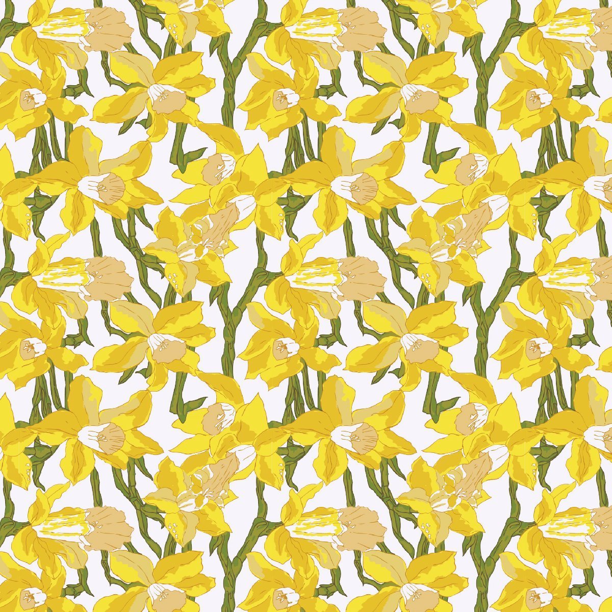 Wallpaper Double Roll Daffodils Wallpaper Katie Kime Design