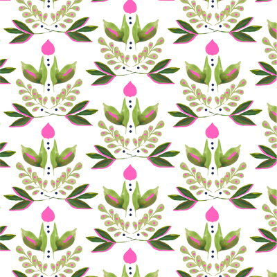 Wallpaper Double Roll / Green Lotus Wallpaper Katie Kime Design