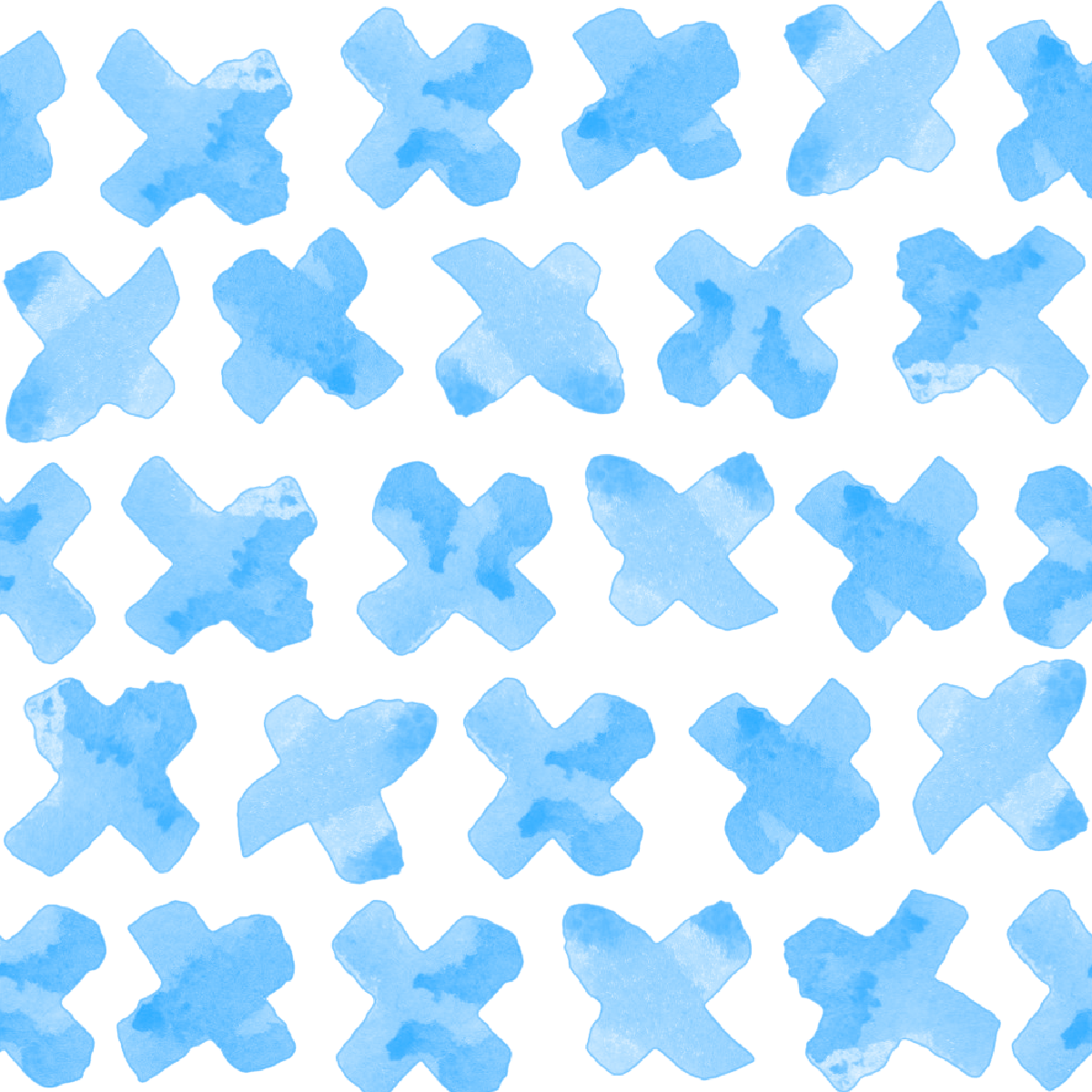 Wallpaper Double Roll / Light Blue X's Wallpaper Katie Kime Design