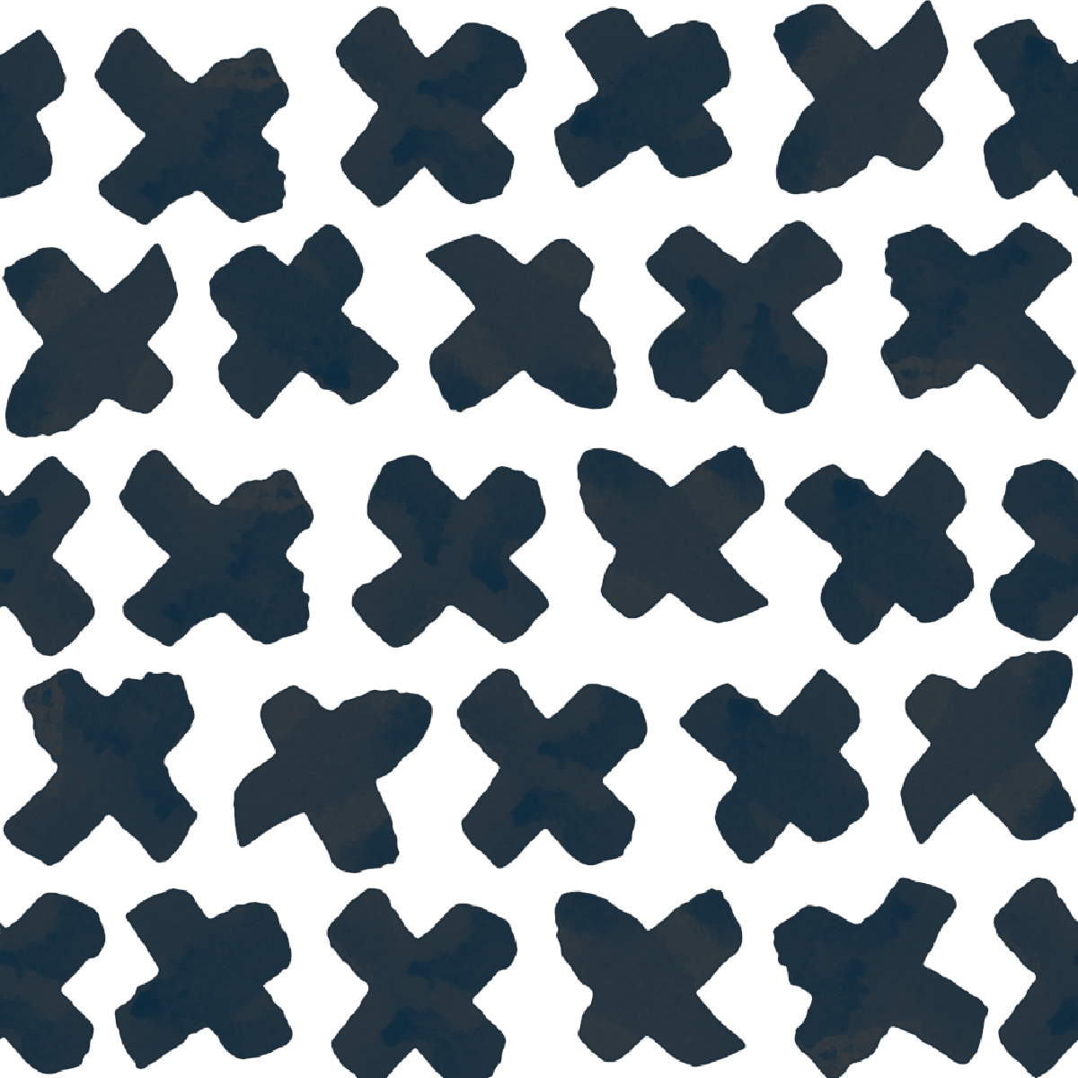 Wallpaper Double Roll / Navy X's Wallpaper Katie Kime Design