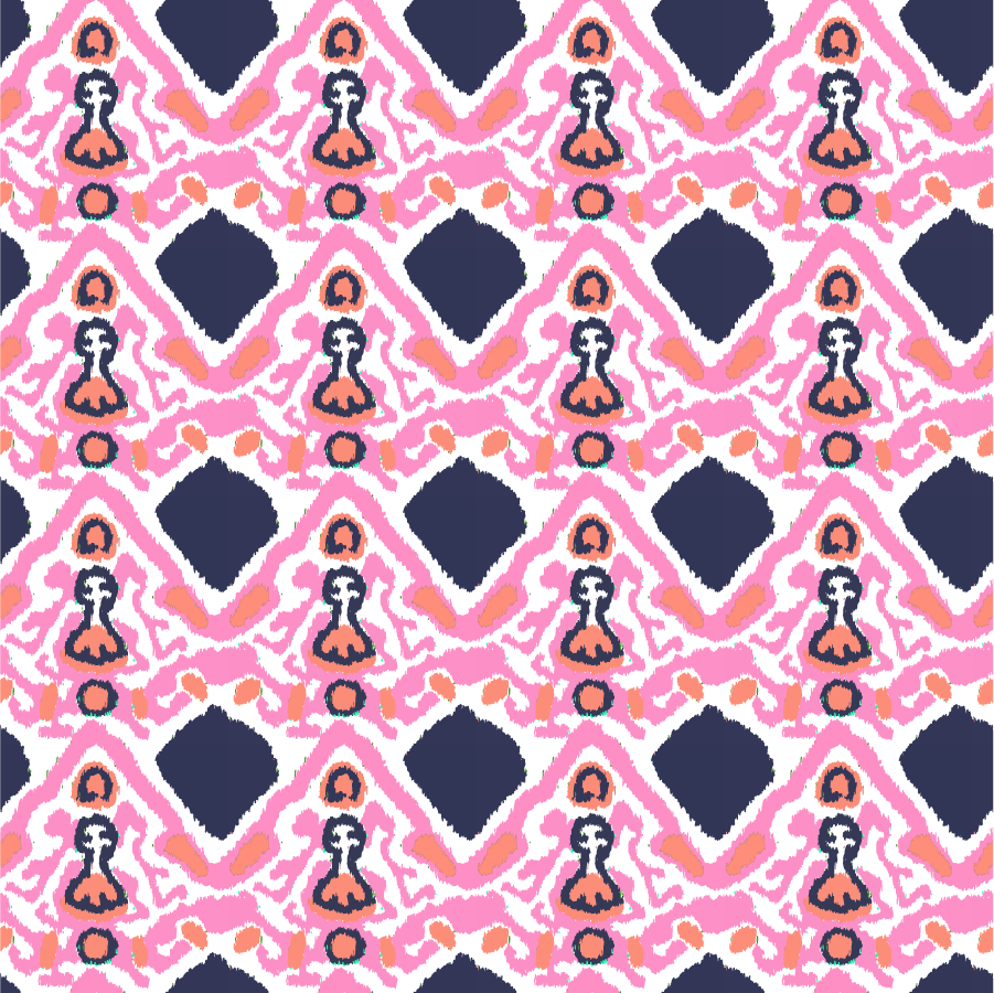 Wallpaper Double Roll / Pink Khandar Wallpaper Katie Kime Design