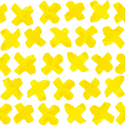 Wallpaper Double Roll / Yellow X's Wallpaper Katie Kime Design