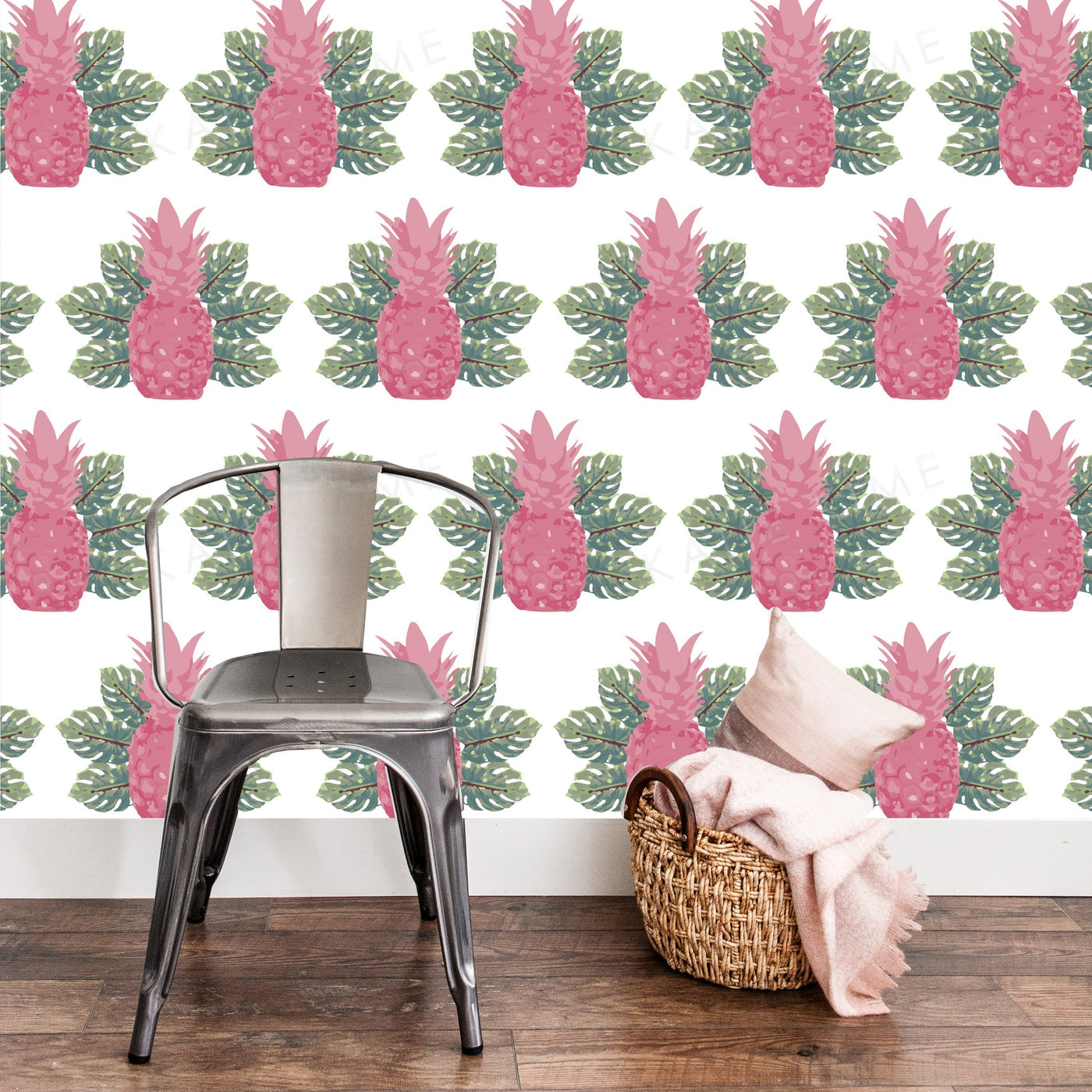 Wallpaper Spring Pineapples Wallpaper Katie Kime Design