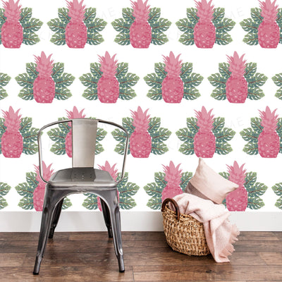 Wallpaper Spring Pineapples Wallpaper Katie Kime Design
